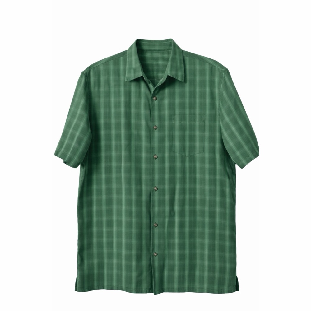 Croft & Barrow Green Plaid Button-Down Shirt | Spring Casual Classic L